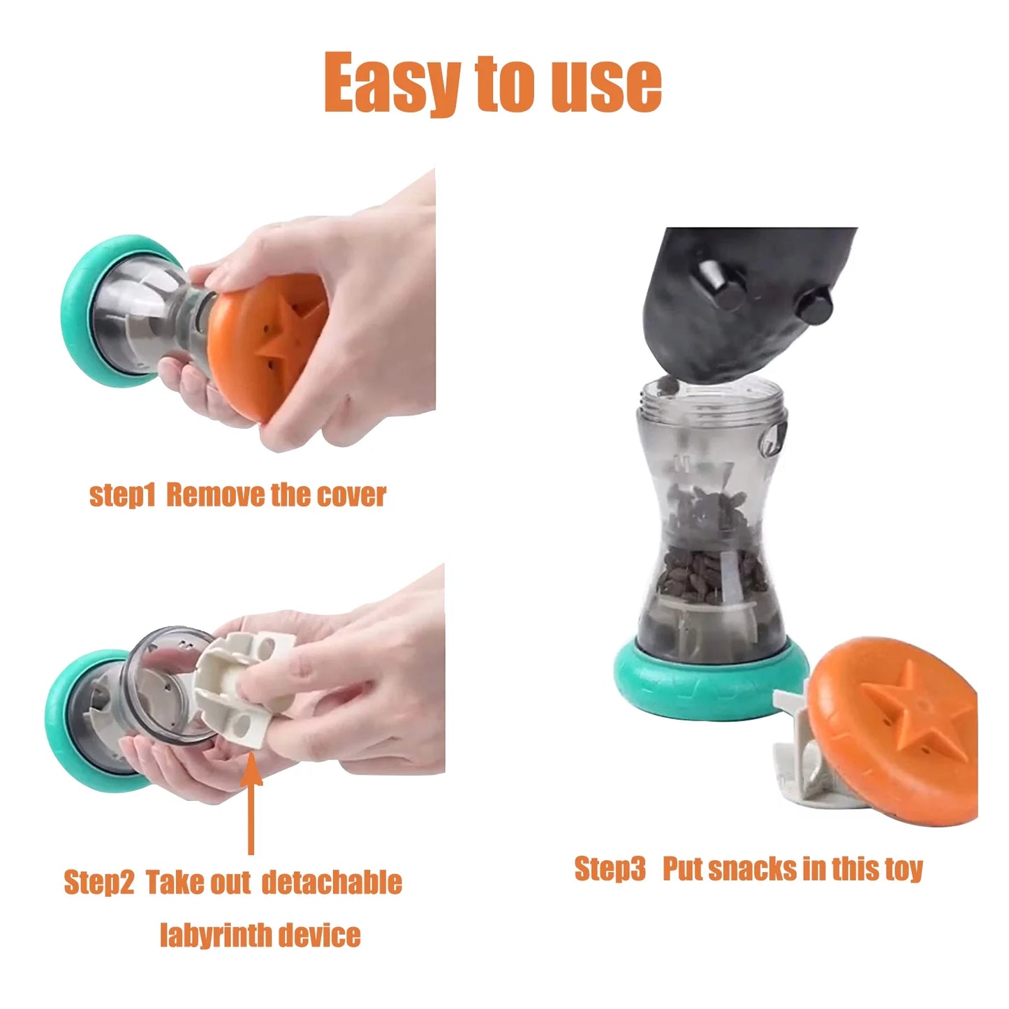 Interactive Dog Puzzle Toy - Treat Dispensing Slow Feeder for Canine Enrichment and Engagement