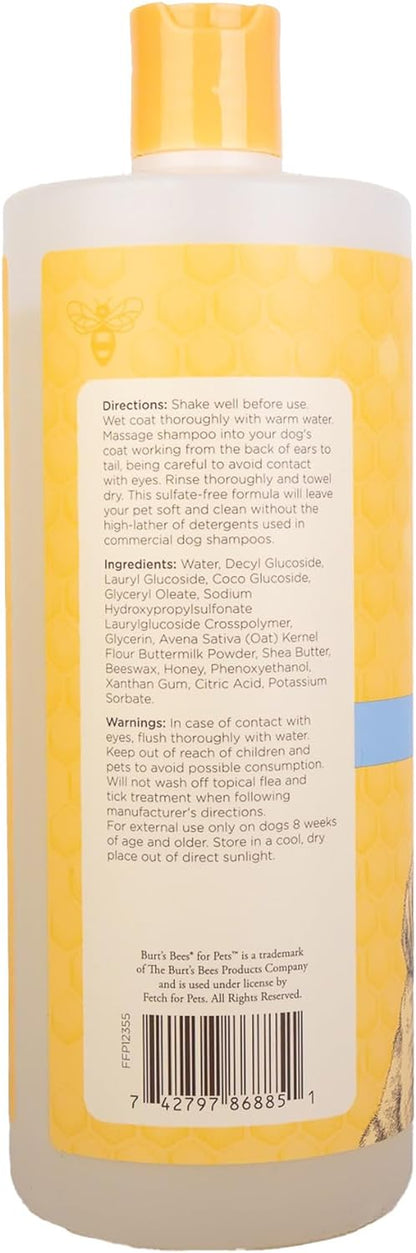 Tearless Puppy Shampoo with Buttermilk - 95% Natural Ingredients, Gentle Formula for Puppies, 32 Oz