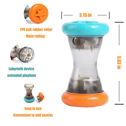 Interactive Dog Puzzle Toy - Treat Dispensing Slow Feeder for Canine Enrichment and Engagement