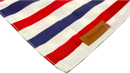 Reversible American Flag Dog Bandanas - 2 Pack, Premium Durable Fabric, Patriotic Scarves for Large and Extra Large Dogs