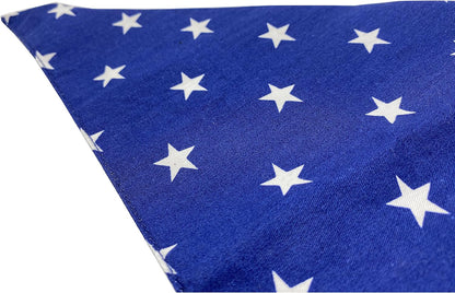 Reversible American Flag Dog Bandanas - 2 Pack, Premium Durable Fabric, Patriotic Scarves for Large and Extra Large Dogs
