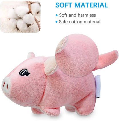Plush Squeaky Dog Toy Set for Small to Medium Dogs - 12 Safe Chew Toys for Puppies Teething (6 Unique Designs)