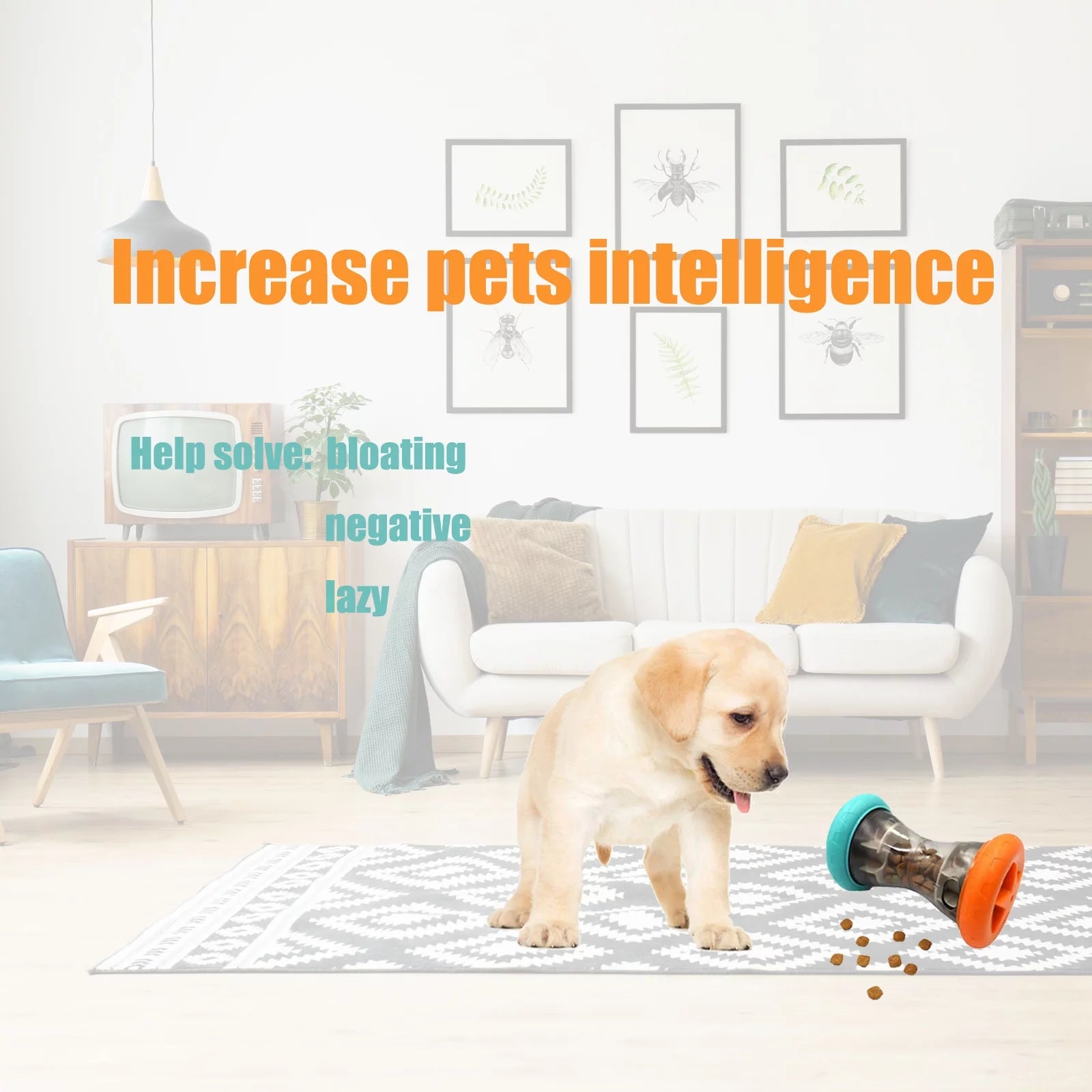 Interactive Dog Puzzle Toy - Treat Dispensing Slow Feeder for Canine Enrichment and Engagement